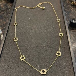 $78 Kate Spade Hole Punch Spade Scatter Necklace